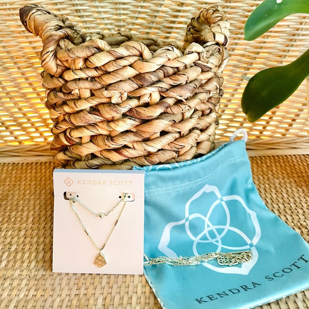 Kendra Scott Clove Gold Layered Necklace - Picture 2 of 8